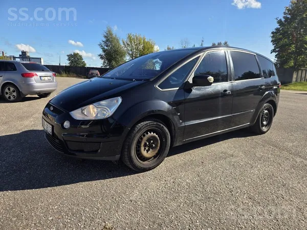 Ford S-Max 2007, 2.0D dīzelis, Automāts, Universāls, Melns — Latvijā