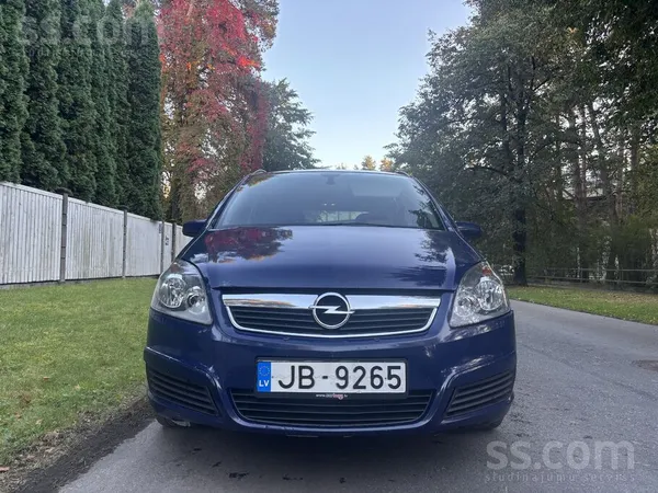 Opel Zafira 2007, 1.9D dīzelis, Manuāls, Furgons, Zils — Latvijā