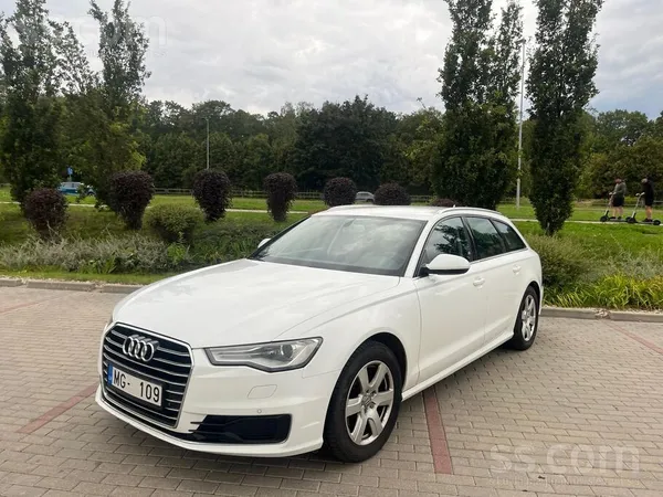 Audi A6 2015, 2.0D dīzelis, Automāts, Universāls, Balts — Latvijā