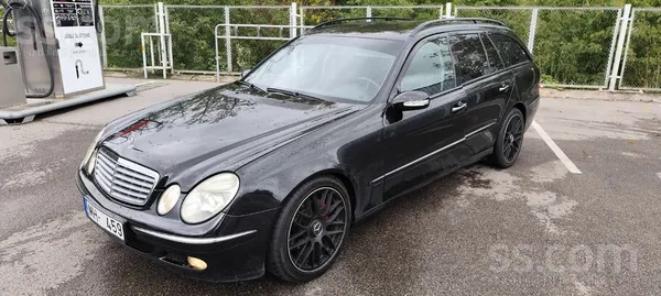 Mercedes E280 2005, 3.0D dīzelis, Automāts, Universāls, Melns — Latvijā