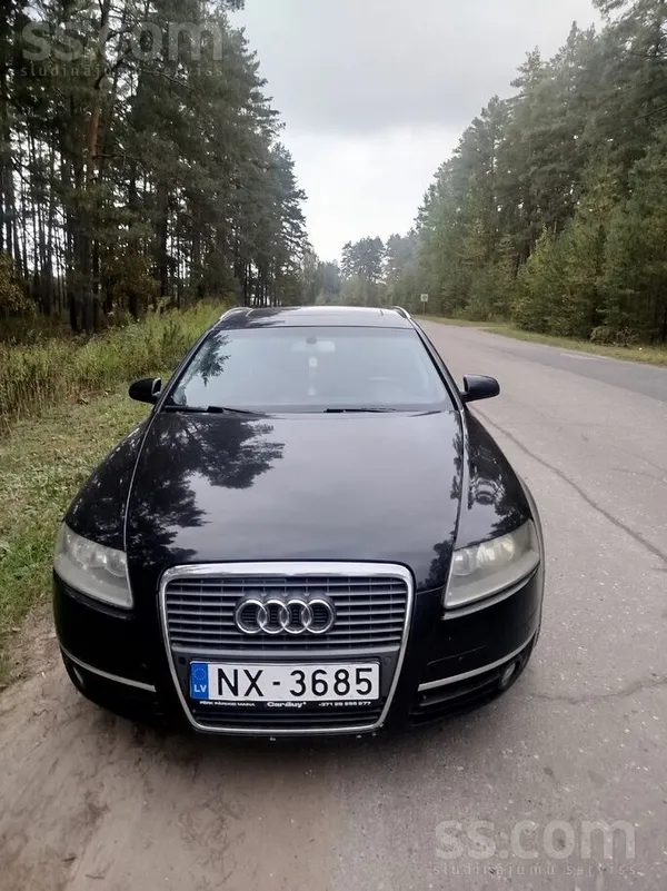 Audi A6 2006, 2.7D dīzelis, Manuāls, Universāls, Melns — Latvijā