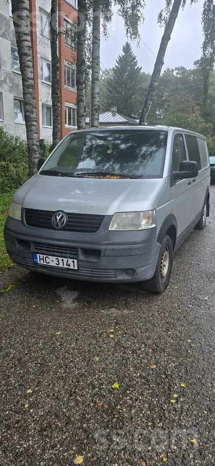Volkswagen T5 2008, 2.5D dīzelis, Manuāls, Furgons, Sudrabs — Latvijā