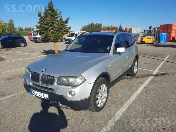 BMW X3 2007, 2.0D dīzelis, Manuāls, SUV/Apvidus, Pelēks — Latvijā