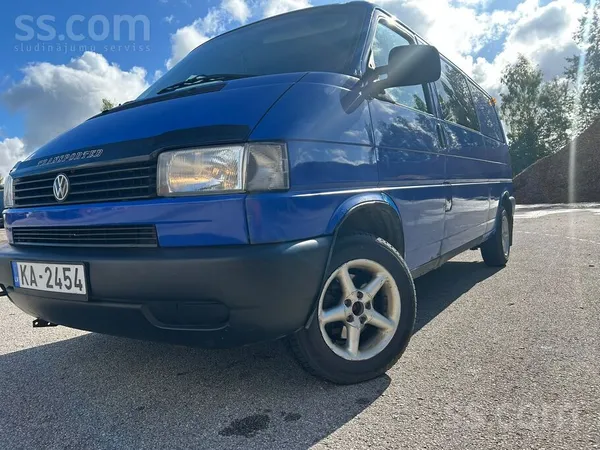 Volkswagen Transporter 1999, 2.5D dīzelis, Manuāls, Furgons, Zils — Latvijā