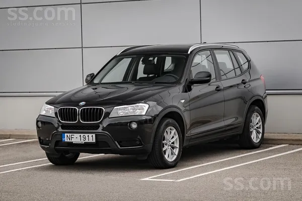 BMW X3 2014, 2.0D dīzelis, Automāts, SUV/Apvidus, Melns — Latvijā