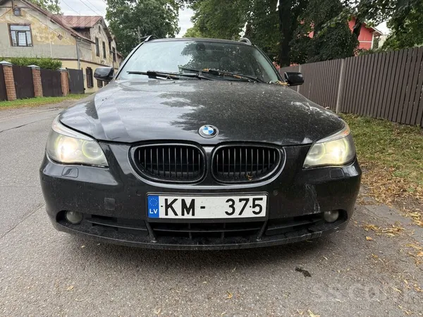 BMW 530 2005, 3.0D dīzelis, Automāts, Universāls, Melns — Latvijā