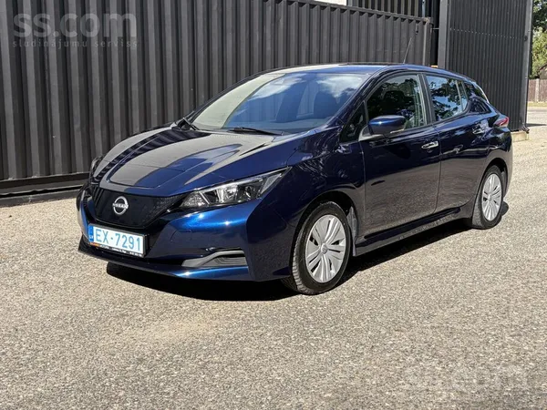 Nissan Leaf 2023, Automāts, Hečbeks, Zils — Latvijā