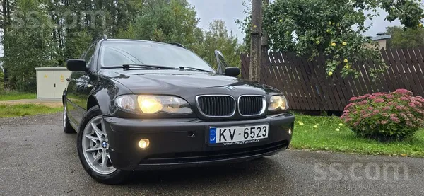 BMW 320 2004, 2.0D dīzelis, Automāts, Universāls, Melns — Latvijā