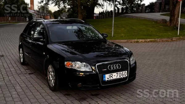 Audi A4 2007, 2.0D dīzelis, Manuāls, Universāls, Melns — Latvijā