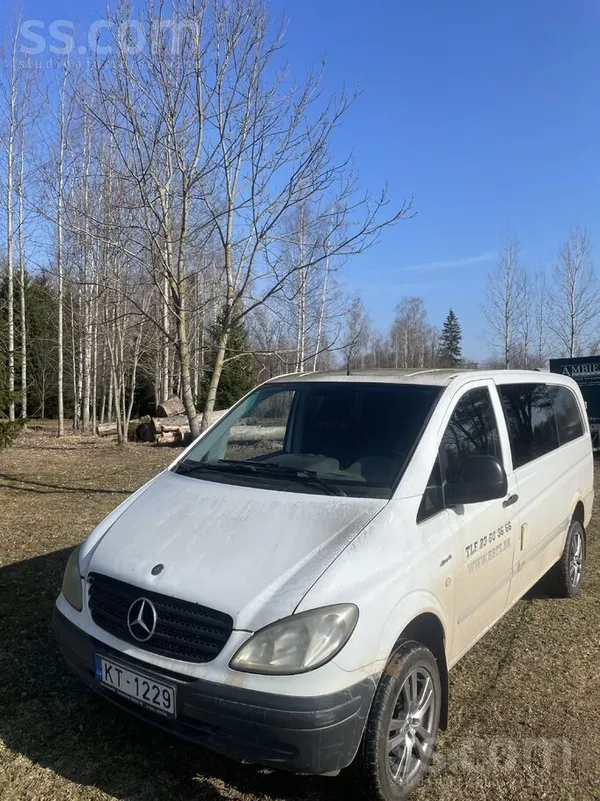 4x4 2009 gada Vito 115 2.2 dīzelis
Svaigas vasaras un ziemas riepas
Droši