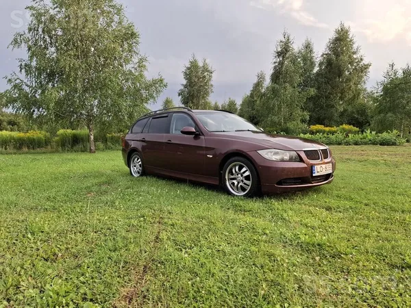 BMW 320 2006, 2.0D dīzelis, Automāts, Universāls, Sarkans — Latvijā