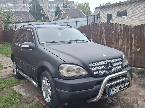 Mercedes ML270 2002, 2.7D dīzelis, Automāts, SUV/Apvidus, Melns — Latvijā