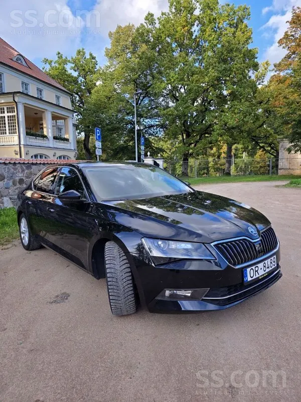 Skoda Superb 2018, 1.6D dīzelis, Automāts, Sedans, Melns — Latvijā