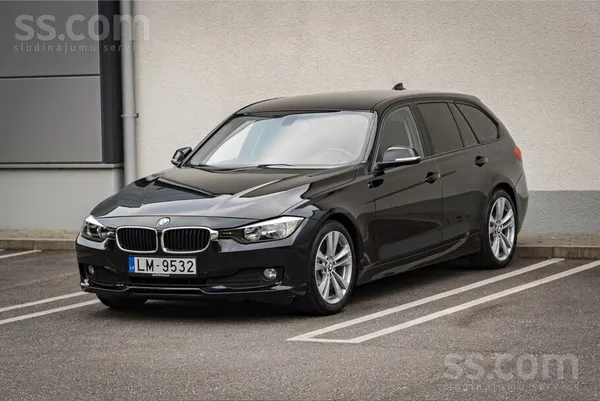 BMW 320 2014, 2.0D dīzelis, Automāts, Universāls, Melns — Latvijā