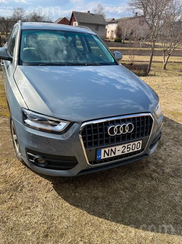 Audi Q3 2013, 2.0D dīzelis, Manuāls, SUV/Apvidus, Zils — Latvijā