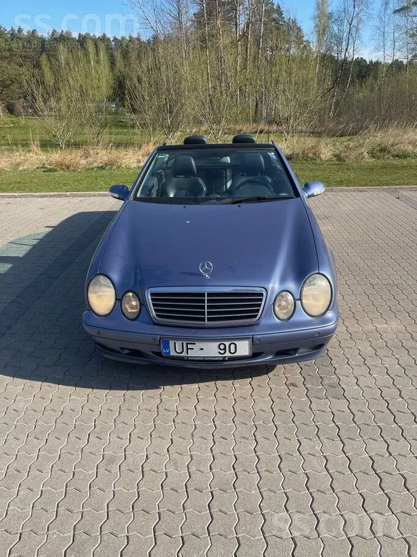 Mercedes CLK230 2002, 2.3 benzīns, Automāts, Kabriolets, Zils — Latvijā
