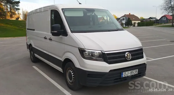 Volkswagen Crafter 2018, 2.0D dīzelis, Manuāls, Furgons, Balts — Latvijā