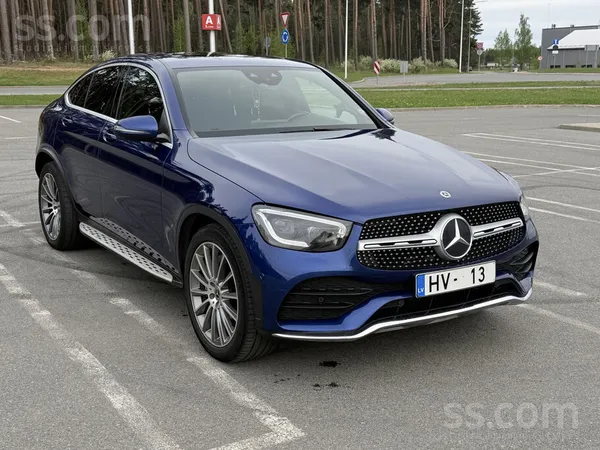 Mercedes Benz Glc 300D Coupe Amg, 4matic, 258zs/190kW.
A/m ir teicamā tehn