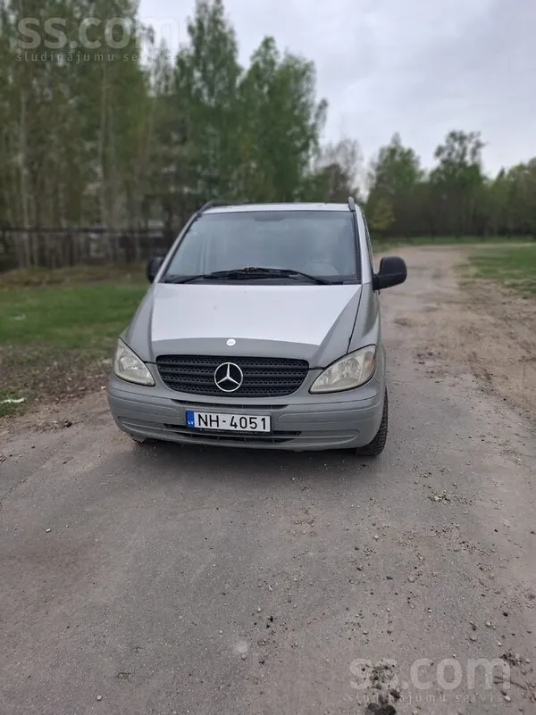 Mercedes Vito 2005, 2.2D dīzelis, Manuāls, Furgons, Pelēks — Latvijā