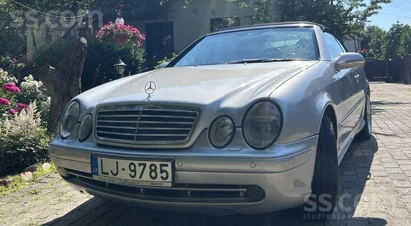 Mercedes CLK230 2000, 2.3 benzīns, Manuāls, Kabriolets, Sudrabs — Latvijā