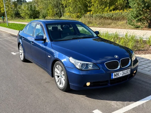 BMW 525 2007, 2.5 benzīns, Automāts, Sedans, Zils — Latvijā