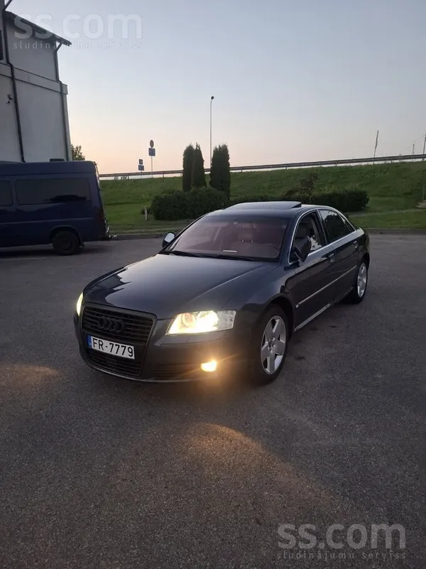 Audi A8 2005, 4.2 benzīns, Automāts, Sedans, Zils — Latvijā