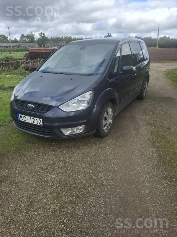 Ford Galaxy 2008, 2.0D dīzelis, Manuāls, Furgons, Pelēks — Latvijā
