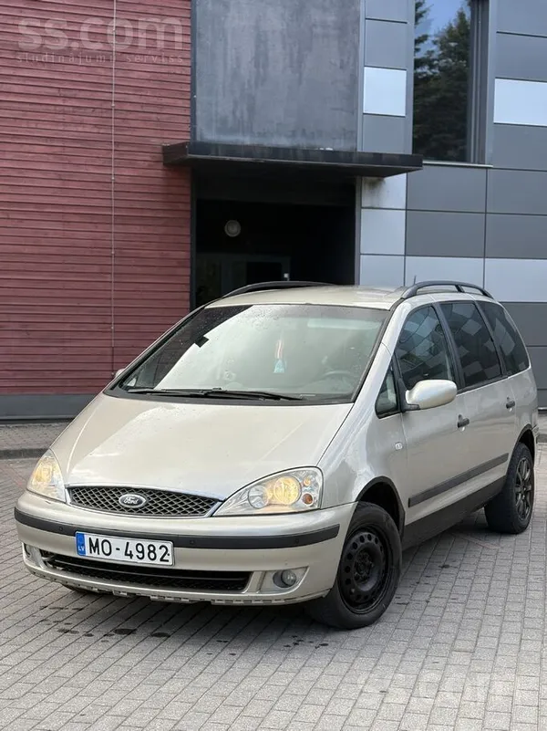 Ļoti labs ietilpīgs darba auto. 
Ford Galaxy. 7-vietas . IR Sakabes Āķis. 
Manuāls 6.ātrumi. Jauns sajūga komplekts. 
Parm ...