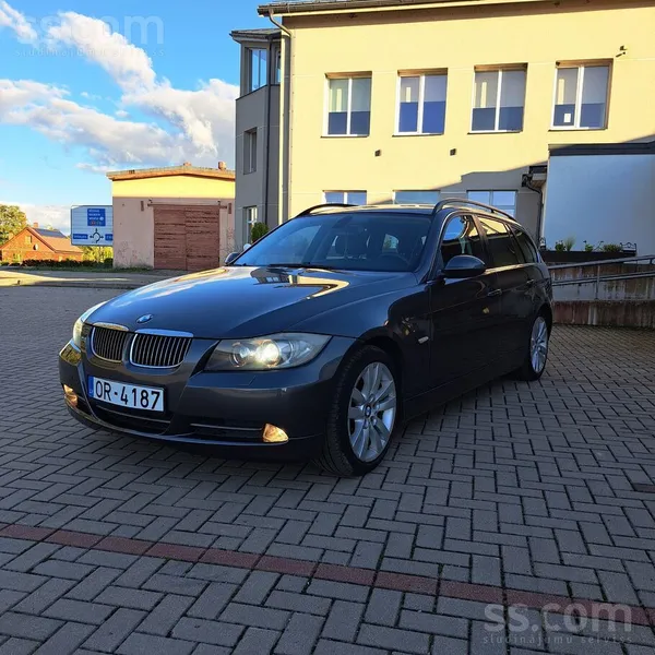 BMW 330 2007, 3.0D dīzelis, Automāts, Universāls, Pelēks — Latvijā
