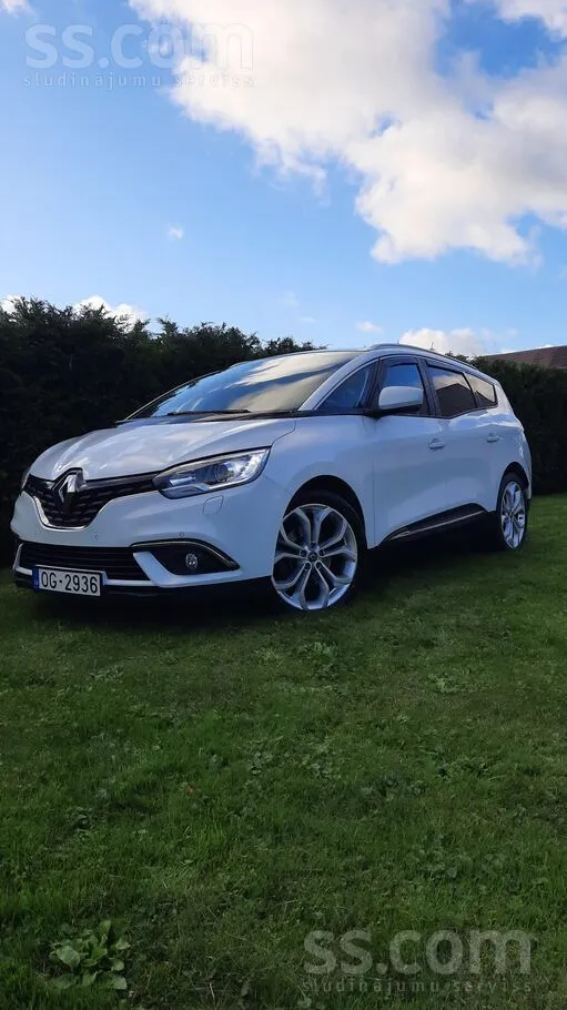 Renault Scenic 2019, 1.8D dīzelis, Automāts, Furgons, Balts — Latvijā