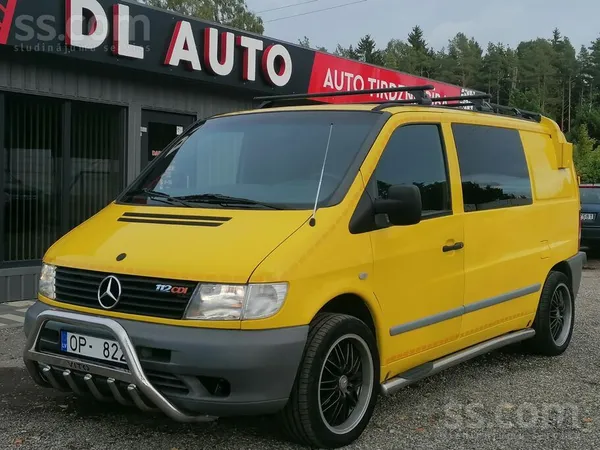 Mercedes Vito 2002, 2.2D dīzelis, Manuāls, Furgons, Dzeltens — Latvijā