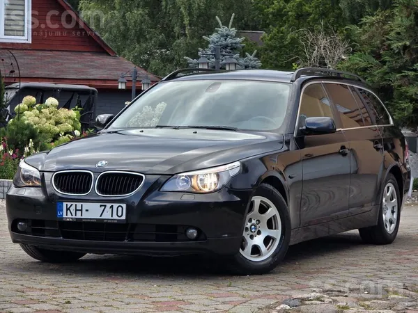 BMW 525 2005, 2.5D dīzelis, Automāts, Universāls, Melns — Latvijā