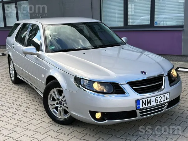 Saab 9-5 "Vector". Automāts. Pusādas salons. Kruīzkontrole. Lietus sensors.