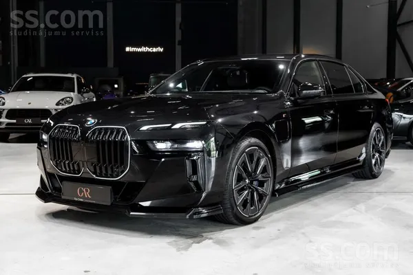 BMW 750e. Cena ar Pvn 21%. M Sport, Sky Lounge, Bowers & Wilkins, Seat Massa
