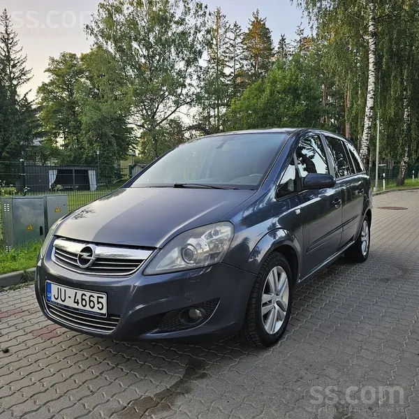 Opel Zafira Cosmo Metro Blue Metalic 7.vietas, 1, 7 dizel, 92kw, Jauna T. A.