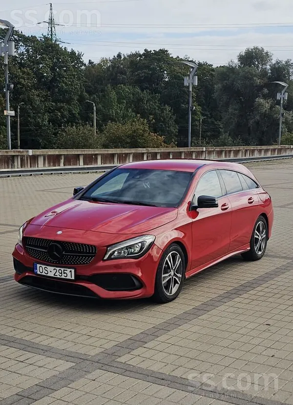 Mercedes CLA200 2017, 1.6 benzīns, Automāts, Universāls, Sarkans — Latvijā