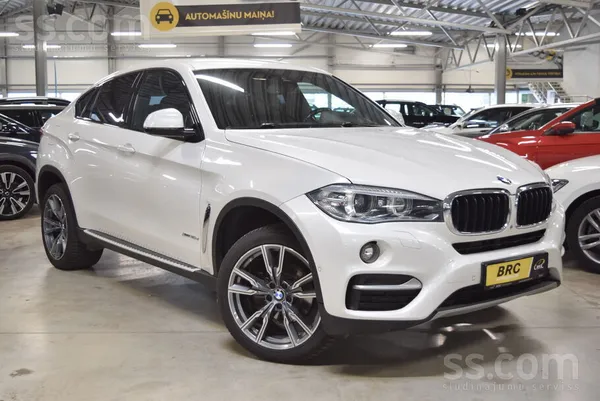 BMW BMW X6 Xdrive30D, 2016.gada. 3.0l dīzelis, 190 Kw 