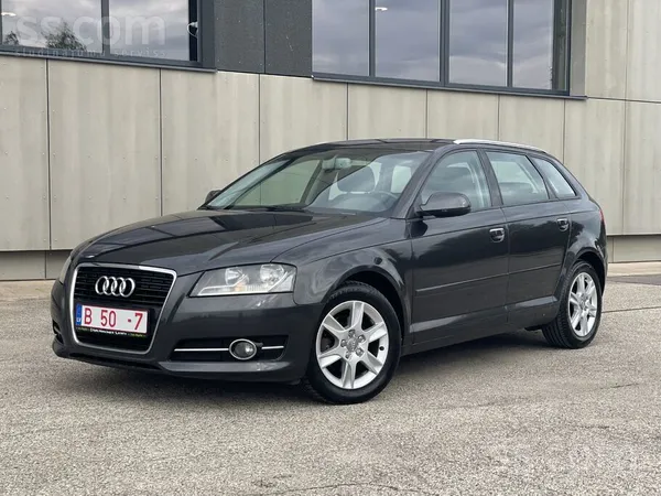 Audi A3 Sportback 2012.g 1.6Tdi 77kW 
S-tronic 7-ātrumi, Ta: 06/2027 (0-bez