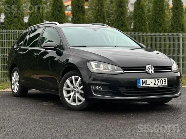 Volkswagen Golf 7 2015, 2.0D dīzelis, Manuāls, Universāls, Melns — Latvijā