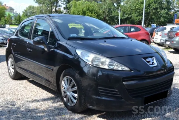 Peugeot 207 2009, 1.4 benzīns, Manuāls, Hečbeks, Melns — Latvijā