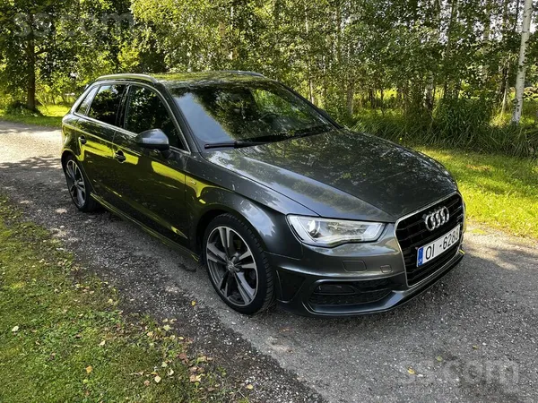 Audi A3 Sportback 3x S-line. Sline virsbūve, sline piekare un sline salons.