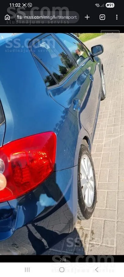 Pardodu Toyota Auris mazs, ekanomisks un žiperīgs auto. Auto tehniski labā s