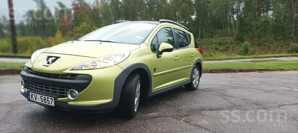 Peugeot 207 2008, 1.6 benzīns, Manuāls, Hečbeks, Zaļš — Latvijā