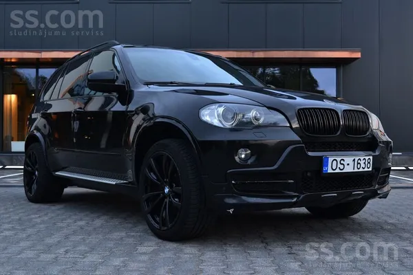 BMW Bmw x5 e70 173kw, melns uz melna, elektrisks komfo