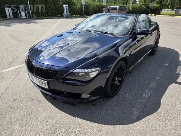 Pārdodu koptu un vizuāli pievilcīgu BMW 635d Cabrio. Jaudīgs un vienlaikus e