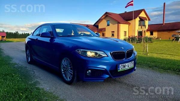 BMW 220 2015, 2.0D dīzelis, Automāts, Kupeja, Zils — Latvijā
