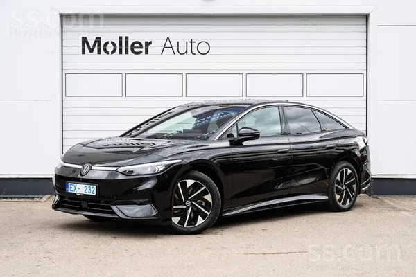 VW Id 7 Pro ar 286 zs motoru un 77 kWh bateriju. Cena ar Pvn.
Auto atbil