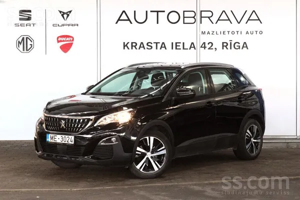 Piedāvājam Peugeot 3008. 1.5 Bluehdi dīzeļa dzinējs. 96Kw/130Zs. Automātiskā