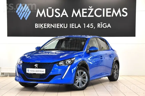 Peugeot 208 2021, Automāts, Hečbeks, Zils — Latvijā
