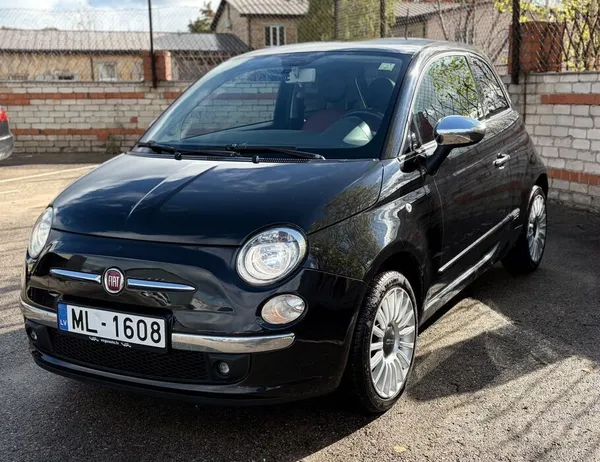 Fiat 500 2012, 1.4 benzīns, Automāts, Hečbeks, Melns — Latvijā